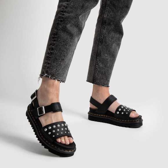 Dr Martens Voss Leather Studded Sandals 